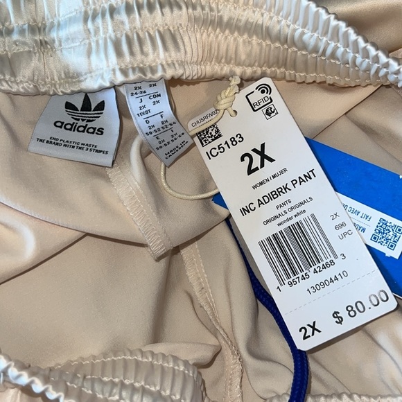 Adidas Original Satin Adibreak Hip hop Street Wear Retro Old School Track Pants - Picture 8 of 10